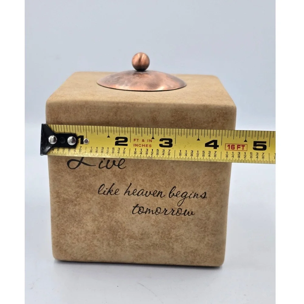 Comfort Candle Tealight Holder Live Love Dance Sing Stone Look Pavilion Gift Co.